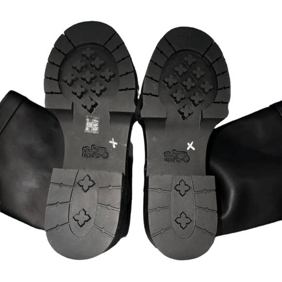 Coach Lilli Black Leather Tall Knee-High Riding Boots Size 7.5 New - Picture 8 of 10